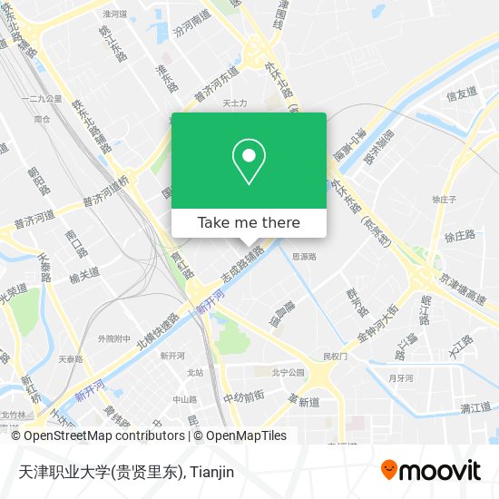 天津职业大学(贵贤里东) map