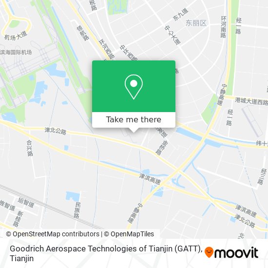Goodrich Aerospace Technologies of Tianjin (GATT) map