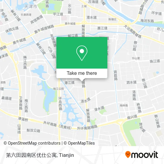 第六田园南区优仕公寓 map