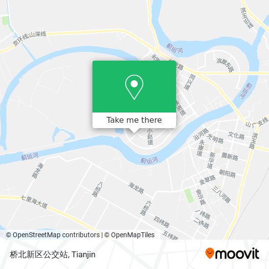 桥北新区公交站 map