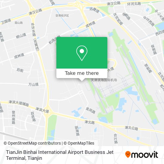 TianJin Binhai International Airport Business Jet Terminal map
