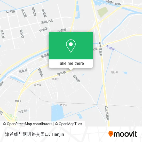 津芦线与跃进路交叉口 map