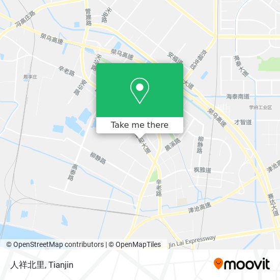 人祥北里 map