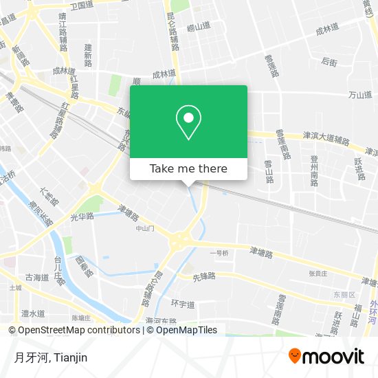 月牙河 map