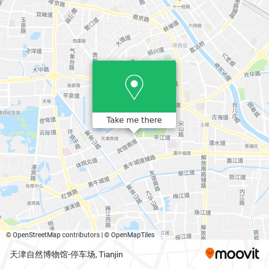 天津自然博物馆-停车场 map