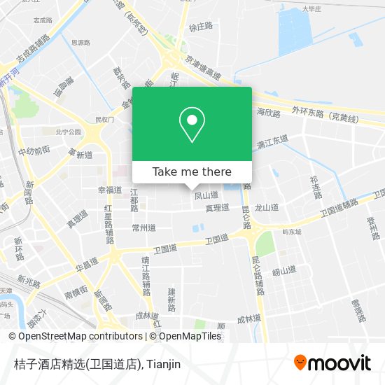 桔子酒店精选(卫国道店) map