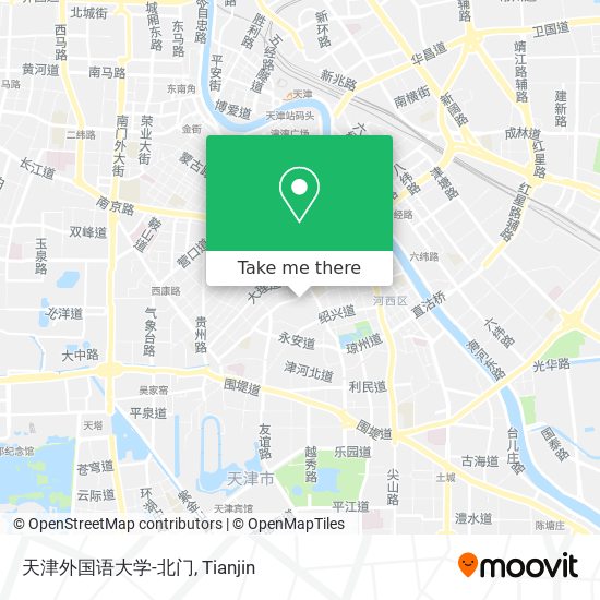 天津外国语大学-北门 map