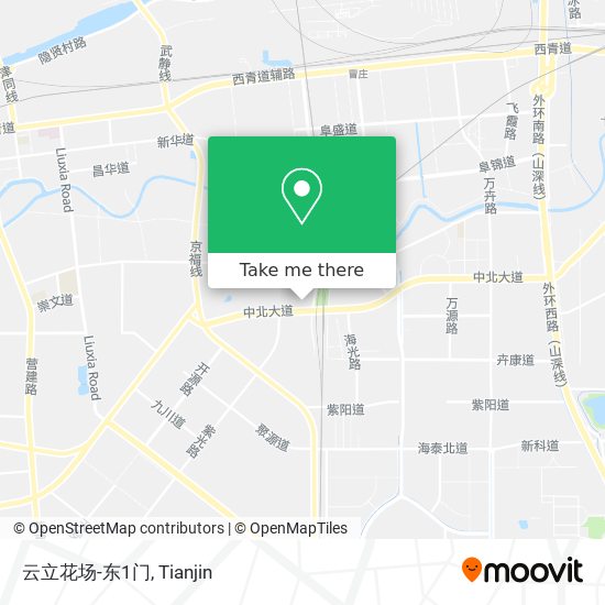 云立花场-东1门 map