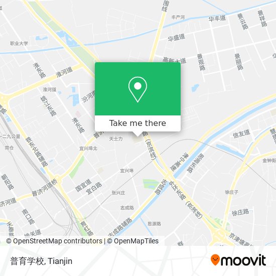 普育学校 map