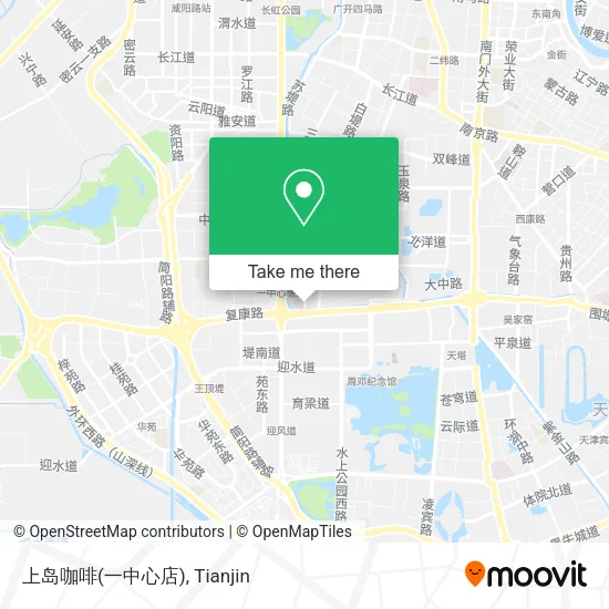 上岛咖啡(一中心店) map