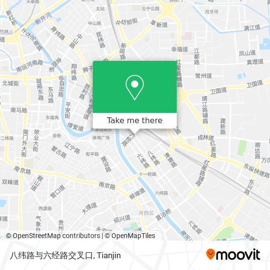 八纬路与六经路交叉口 map