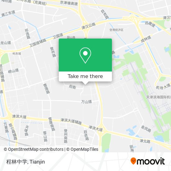 程林中学 map
