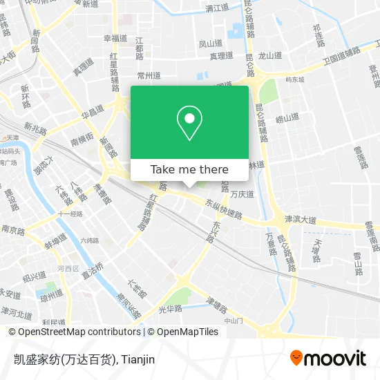 凯盛家纺(万达百货) map