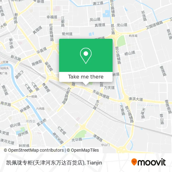 凯佩珑专柜(天津河东万达百货店) map