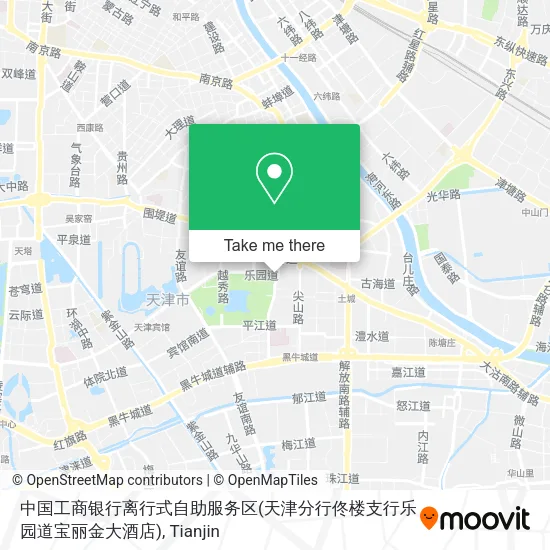 中国工商银行离行式自助服务区(天津分行佟楼支行乐园道宝丽金大酒店) map
