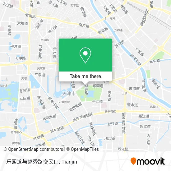 乐园道与越秀路交叉口 map