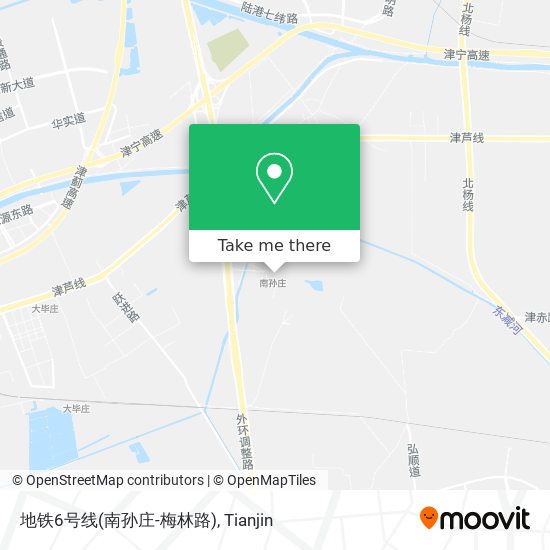 地铁6号线(南孙庄-梅林路) map
