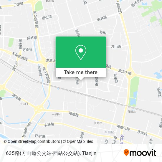 635路(方山道公交站-西站公交站) map