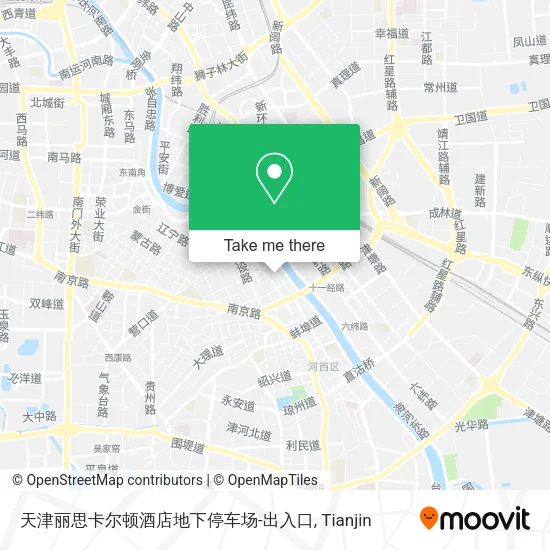 天津丽思卡尔顿酒店地下停车场-出入口 map