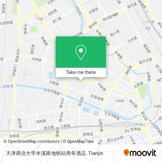 天津商业大学本溪路地铁站商务酒店 map