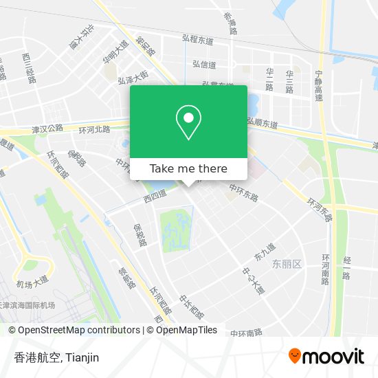 香港航空 map