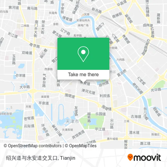 绍兴道与永安道交叉口 map