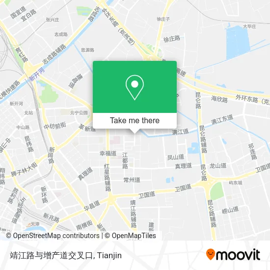 靖江路与增产道交叉口 map