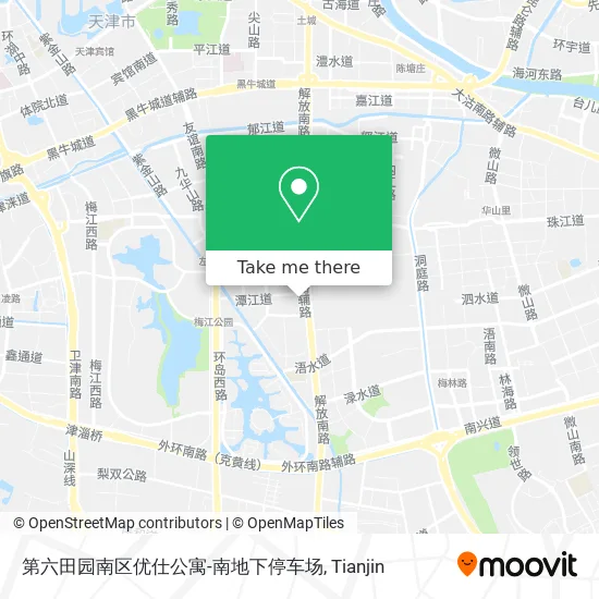 第六田园南区优仕公寓-南地下停车场 map