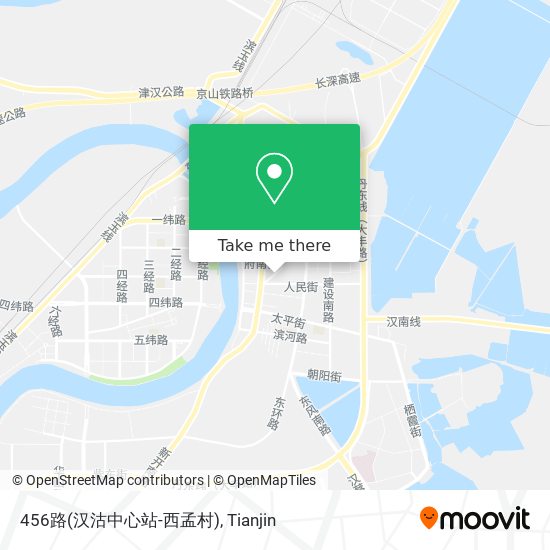 456路(汉沽中心站-西孟村) map