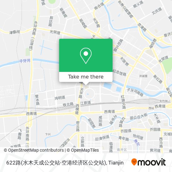 622路(水木天成公交站-空港经济区公交站) map