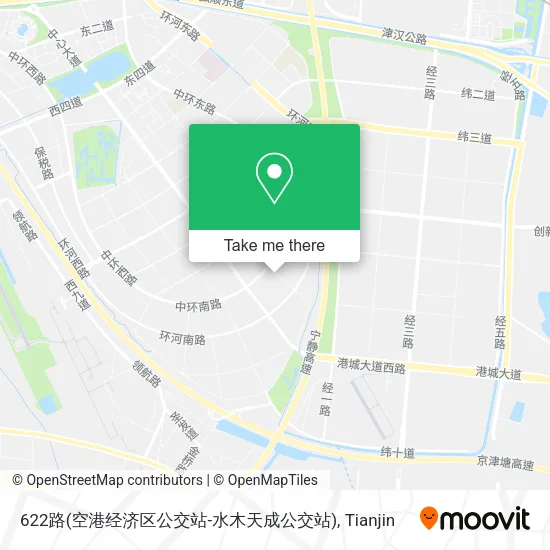 622路(空港经济区公交站-水木天成公交站) map