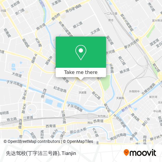 先达驾校(丁字沽三号路) map