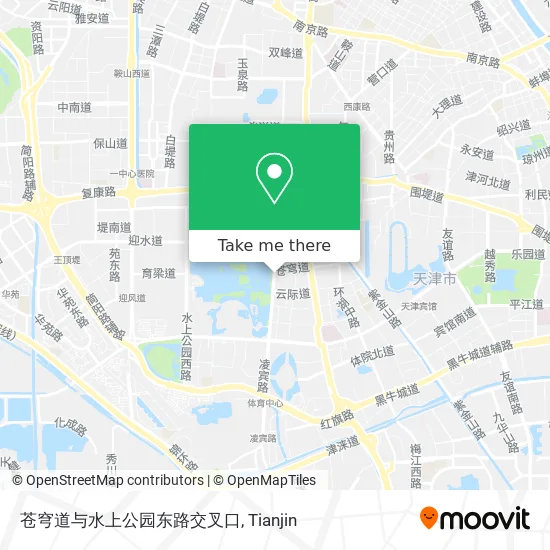 苍穹道与水上公园东路交叉口 map