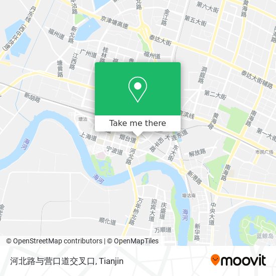 河北路与营口道交叉口 map
