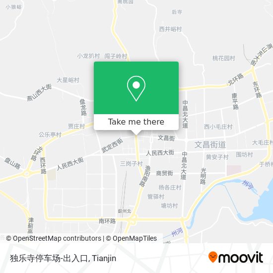 独乐寺停车场-出入口 map