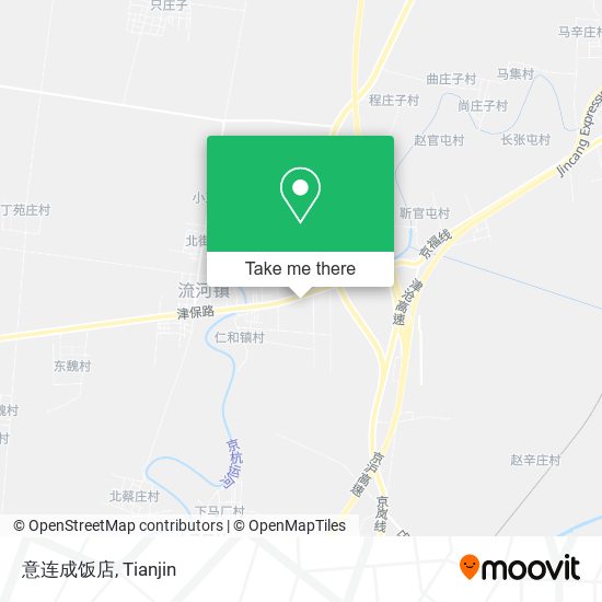 意连成饭店 map