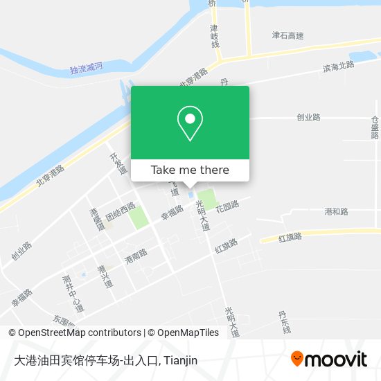 大港油田宾馆停车场-出入口 map