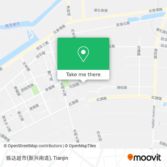 炼达超市(新兴南道) map