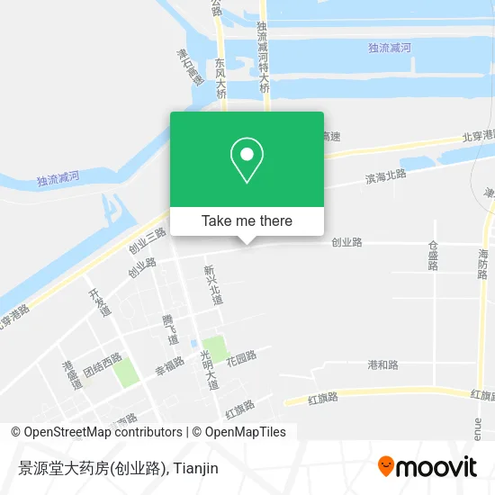 景源堂大药房(创业路) map