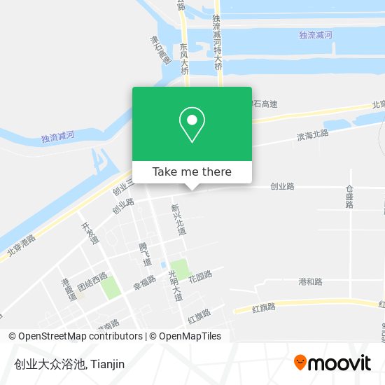创业大众浴池 map