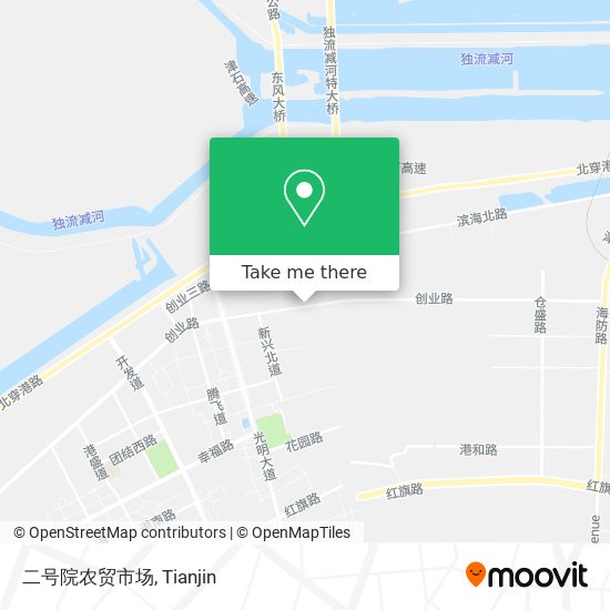 二号院农贸市场 map