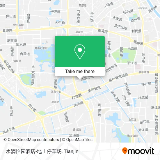 水滴怡园酒店-地上停车场 map