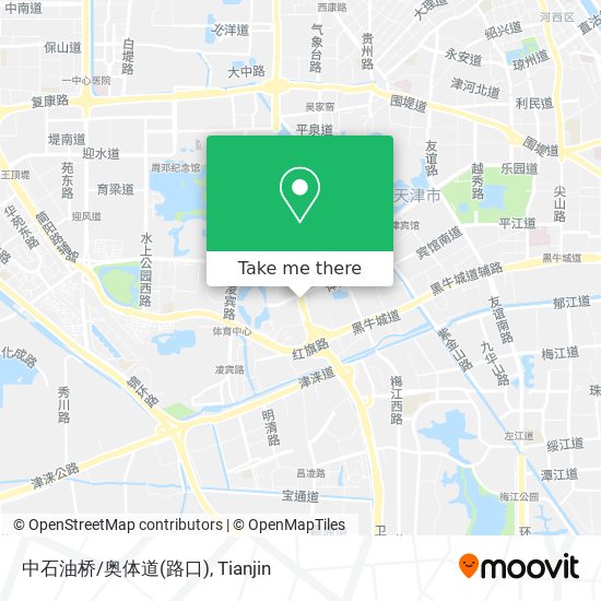 中石油桥/奥体道(路口) map