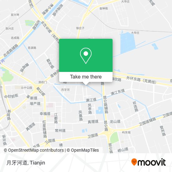 月牙河道 map