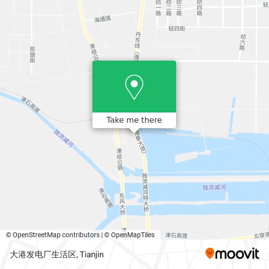 大港发电厂生活区 map