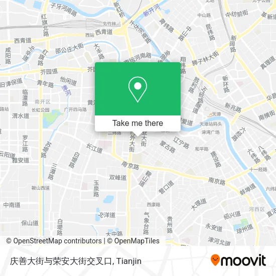 庆善大街与荣安大街交叉口 map