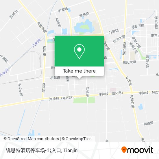 锐思特酒店停车场-出入口 map
