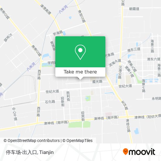 停车场-出入口 map