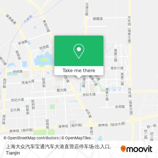 上海大众汽车宝通汽车大港直营店停车场-出入口 map