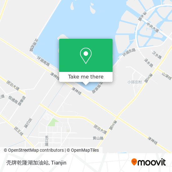壳牌乾隆湖加油站 map